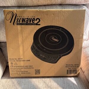 NuWave Precision Induction Cooktop 2 Model 30151 Portable Burner Black NEW